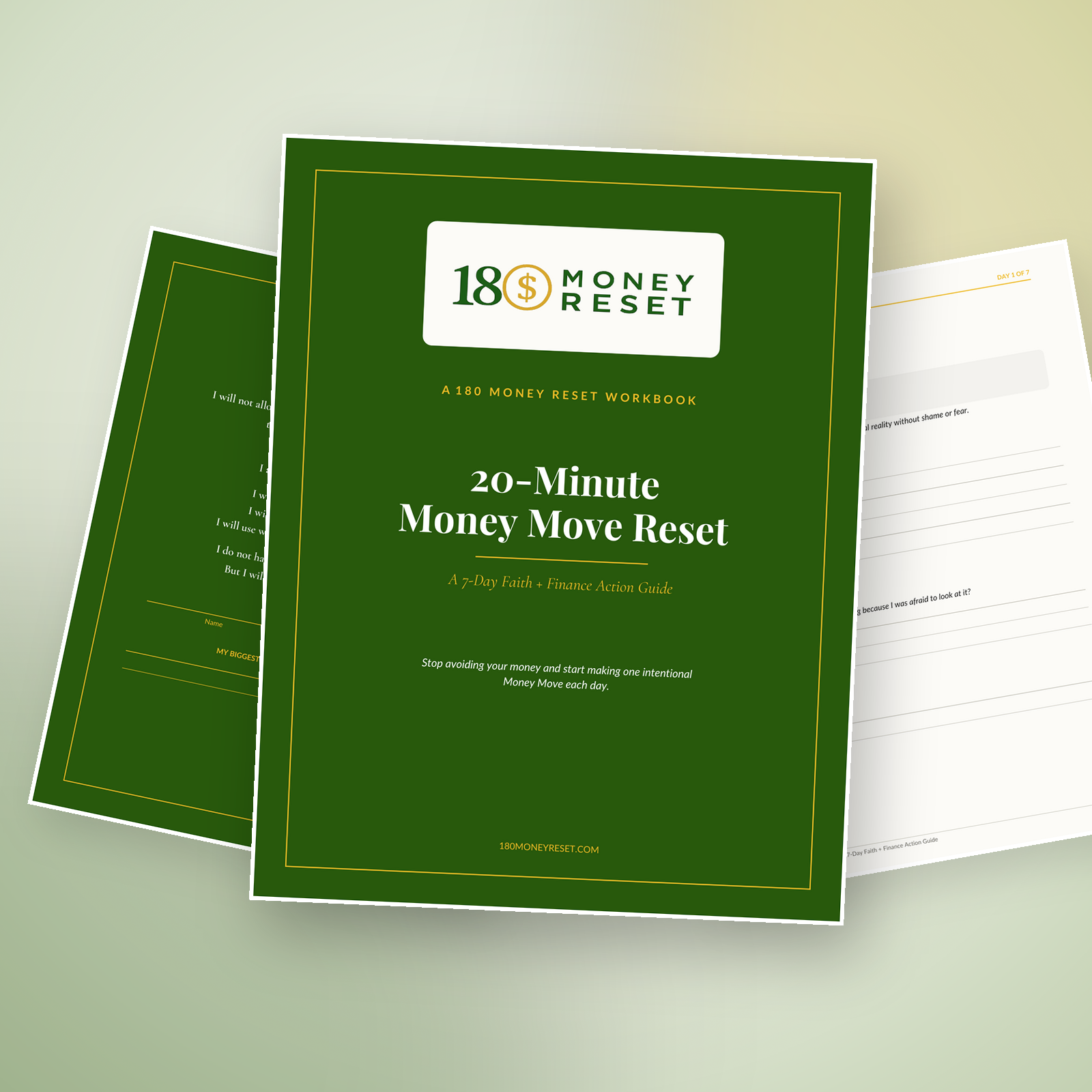 20 Minute Money Move Reset 7-day action guide workbook